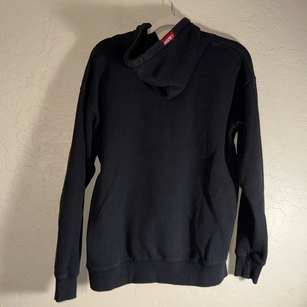 Dixxon black and red work hard graphic hoodie mens/unisex size small - Picture 4 of 6